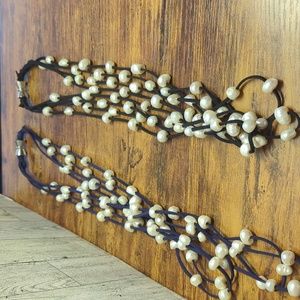 Fresh water pearl necklaces